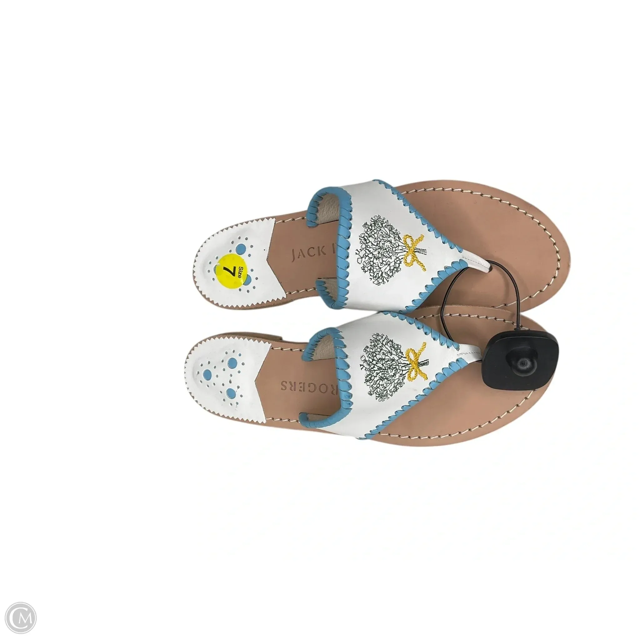 High Heel Bdsm Sandals Heels Kitten By Jack Rogers In White, Size: 7