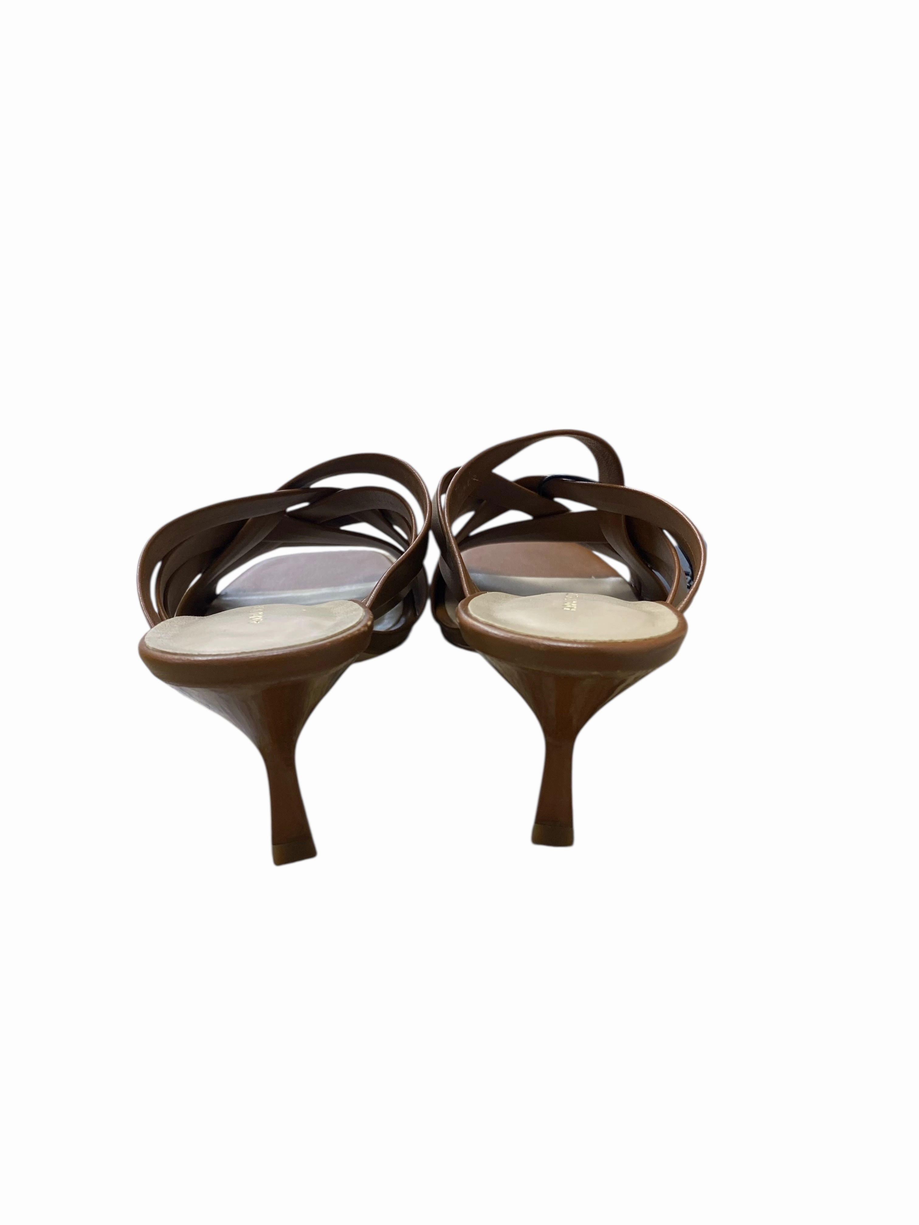Missionary Heels Sandals Heels Kitten By Ann Taylor In Brown, Size:7.5