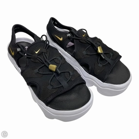 Sandals Heels Platform By Nike In Black, Size: 9 Suede High Heel Boots