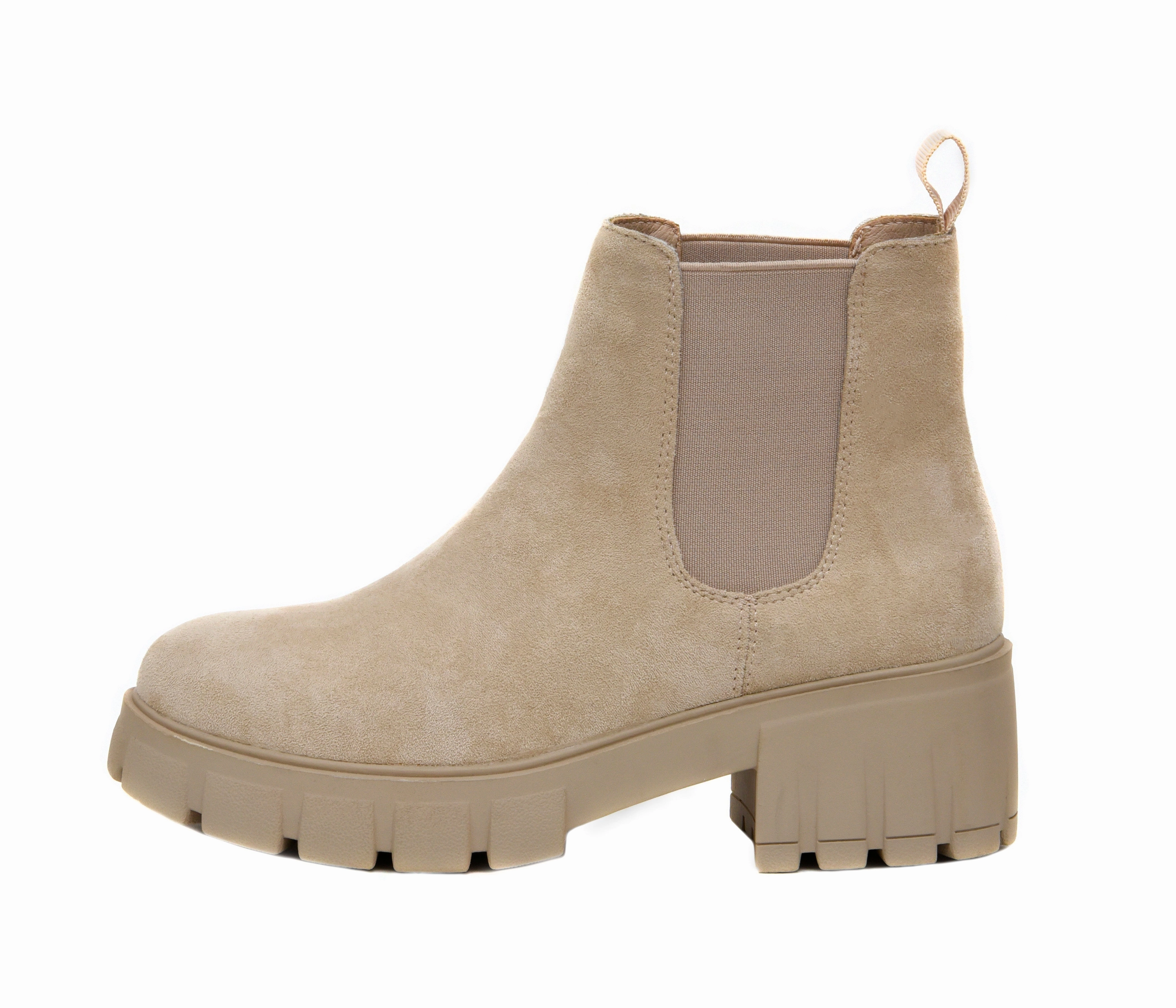 Combat Boots With Stones Sasha Lug Sole Chelsea Boot
