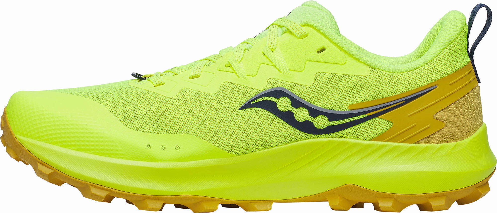 Saucony Peregrine 14 Mens Trail Running Shoes - Yellow Trail Running Shoe