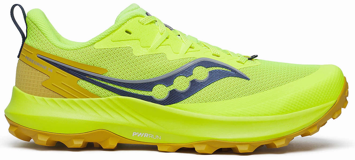 Saucony Peregrine 14 Mens Trail Running Shoes - Yellow Trails End Shoes