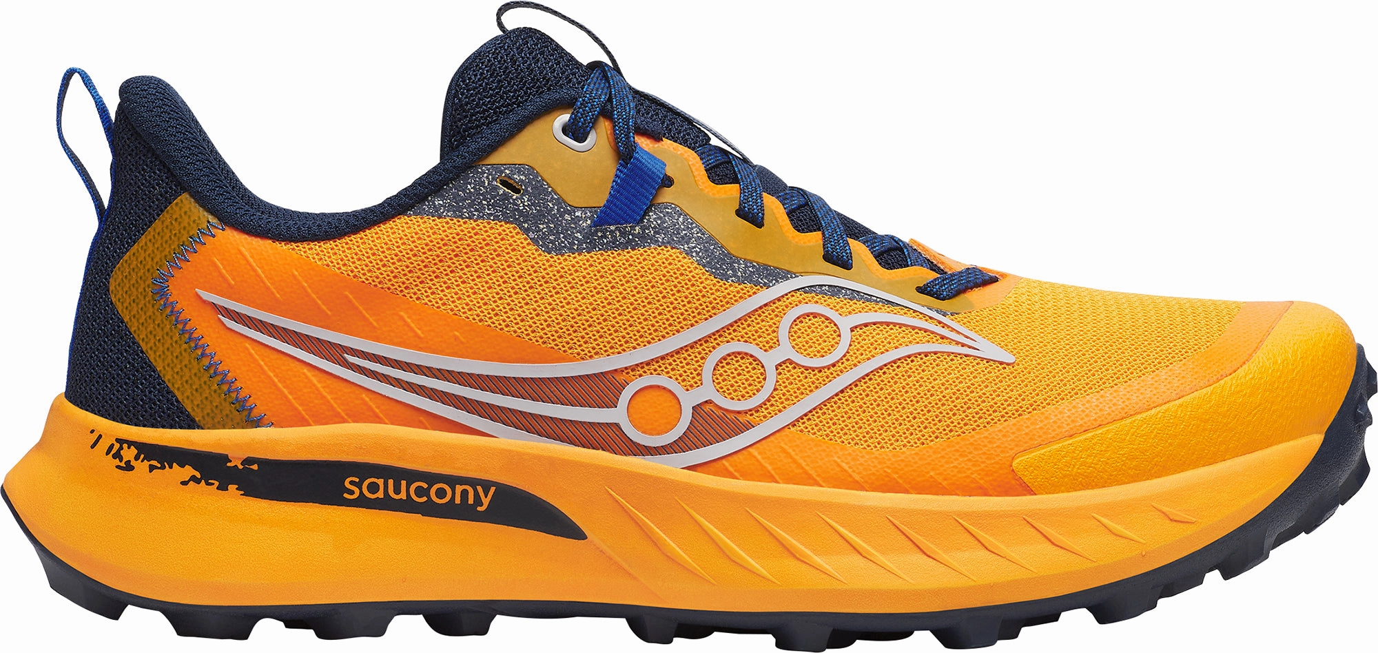 Barefoot Trail Shoes Saucony Peregrine 15 Mens Trail Running Shoes - Orange