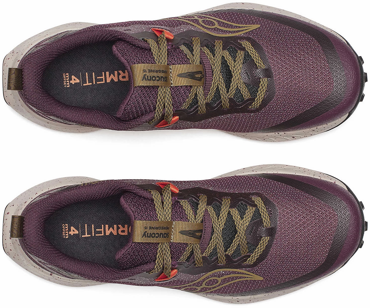 Heritage Trail Shoe Saucony Peregrine 15 Womens Trail Running Shoes - Red