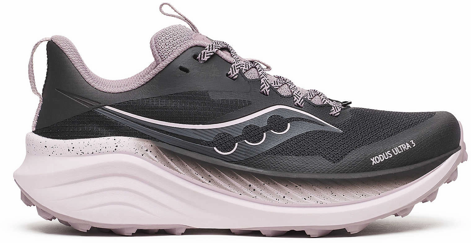 Saucony Xodus Ultra 3 Womens Trail Running Shoes - Black Trailing Shoe Slurry Spreading