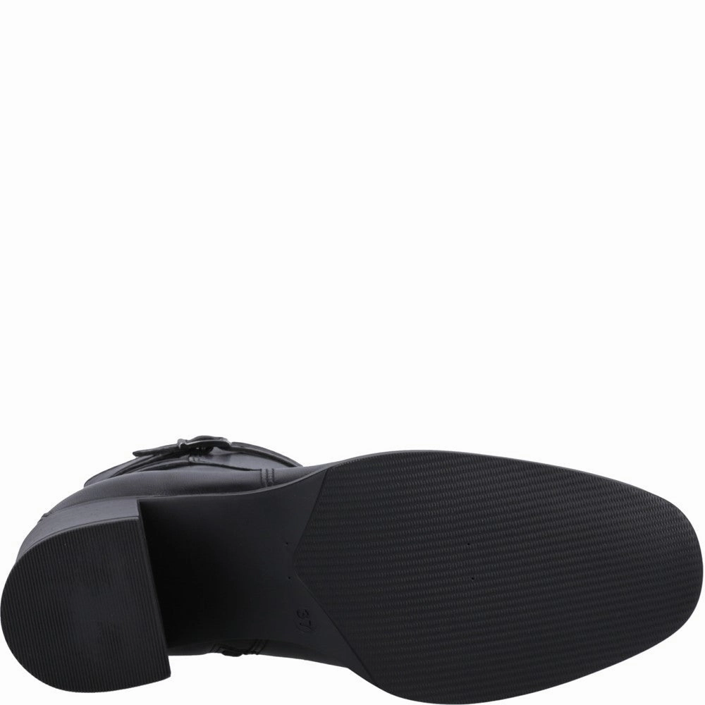 Combat Suede Boots Black Caitlyn Ankle Boots