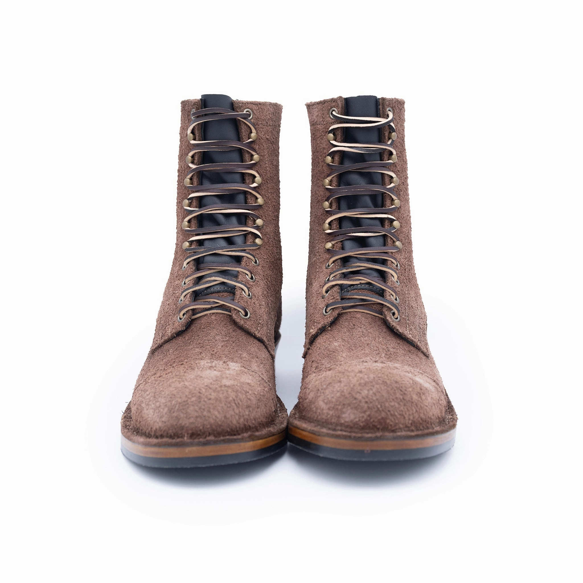 Best Deodorizer For Work Boots Drew's 8-Inch Contractor - Brown Roughout Toe Cap