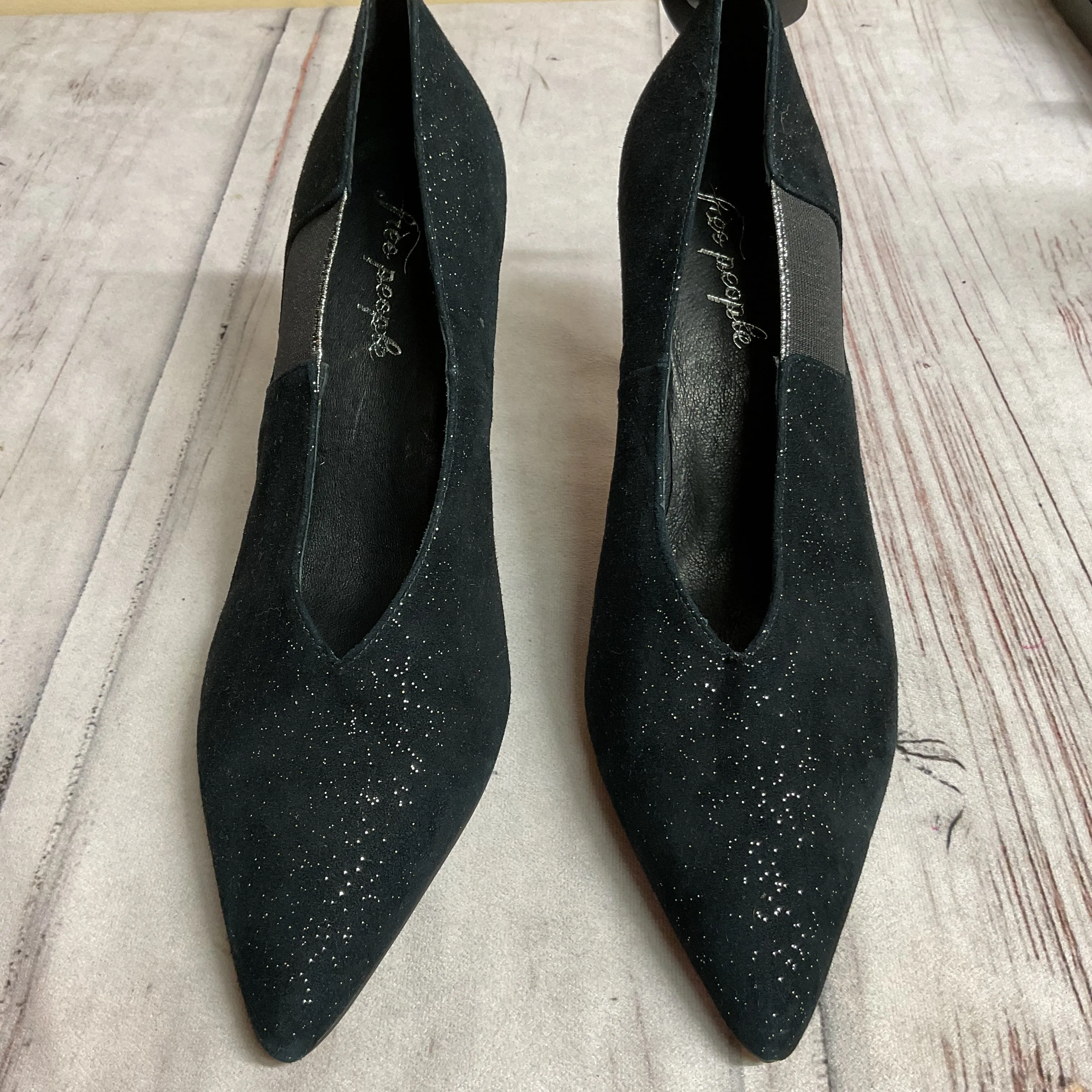 Shoes Heels Kitten By Free People In Black, Size:8.5 Stockings And Heels