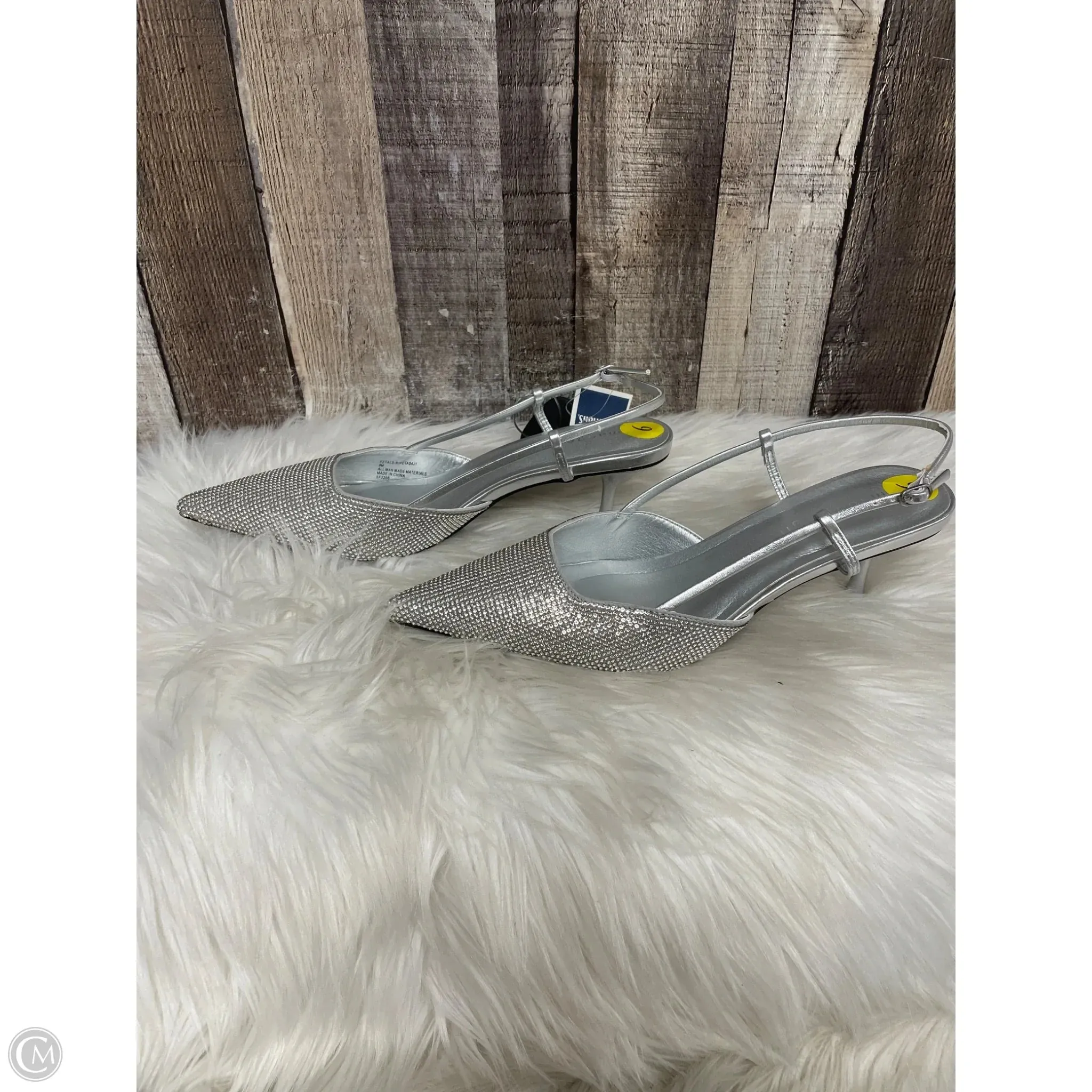 Shoes Heels Kitten By Madden Girl In Silver, Size: 9 High Knee Heeled Boots