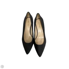 Studded Heel Shoes Shoes Heels Kitten By Nine West In Grey, Size: 7.5