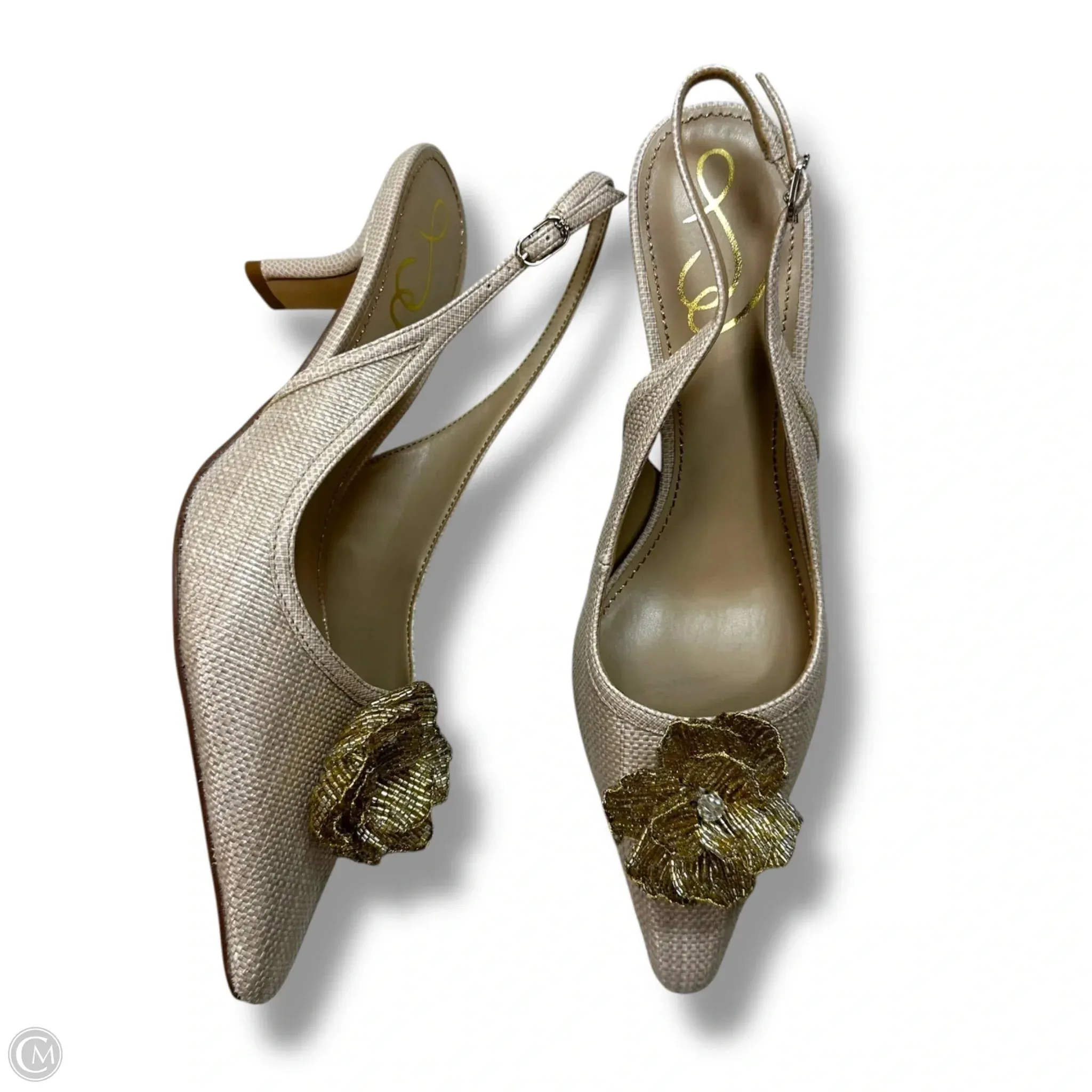 Shoes Heels Kitten By Sam Edelman In Beige, Size: 7 High Heel Phone