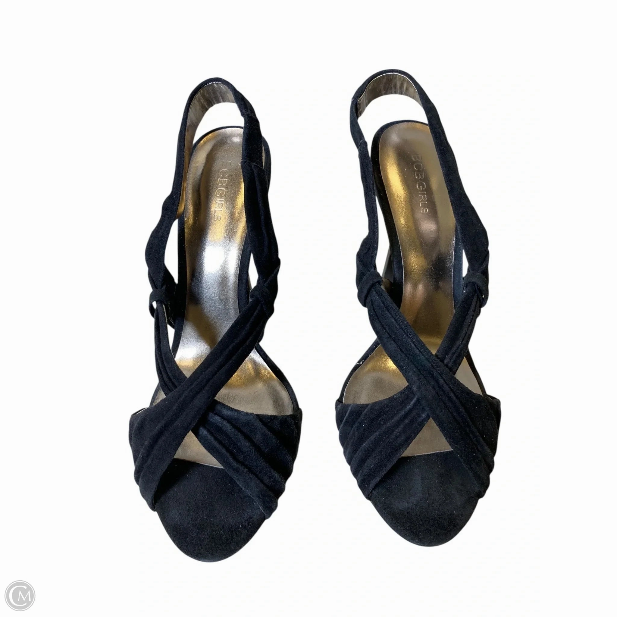 High Heels Peep Toe Shoes Heels Kitten By Bcbg In Black, Size: 10