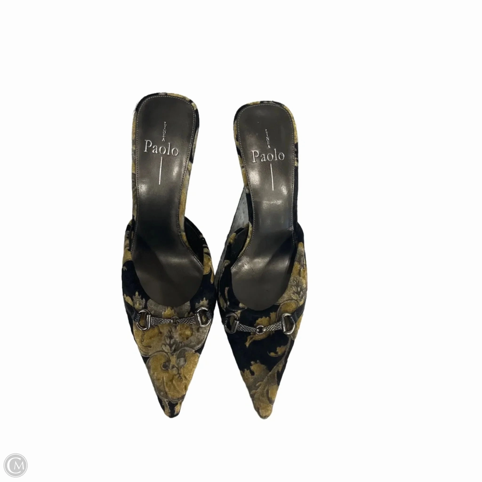 Shoes Heels Kitten By Clothes Mentor In Yellow, Size: 8.5 Thigh High Chunky Heel Boots