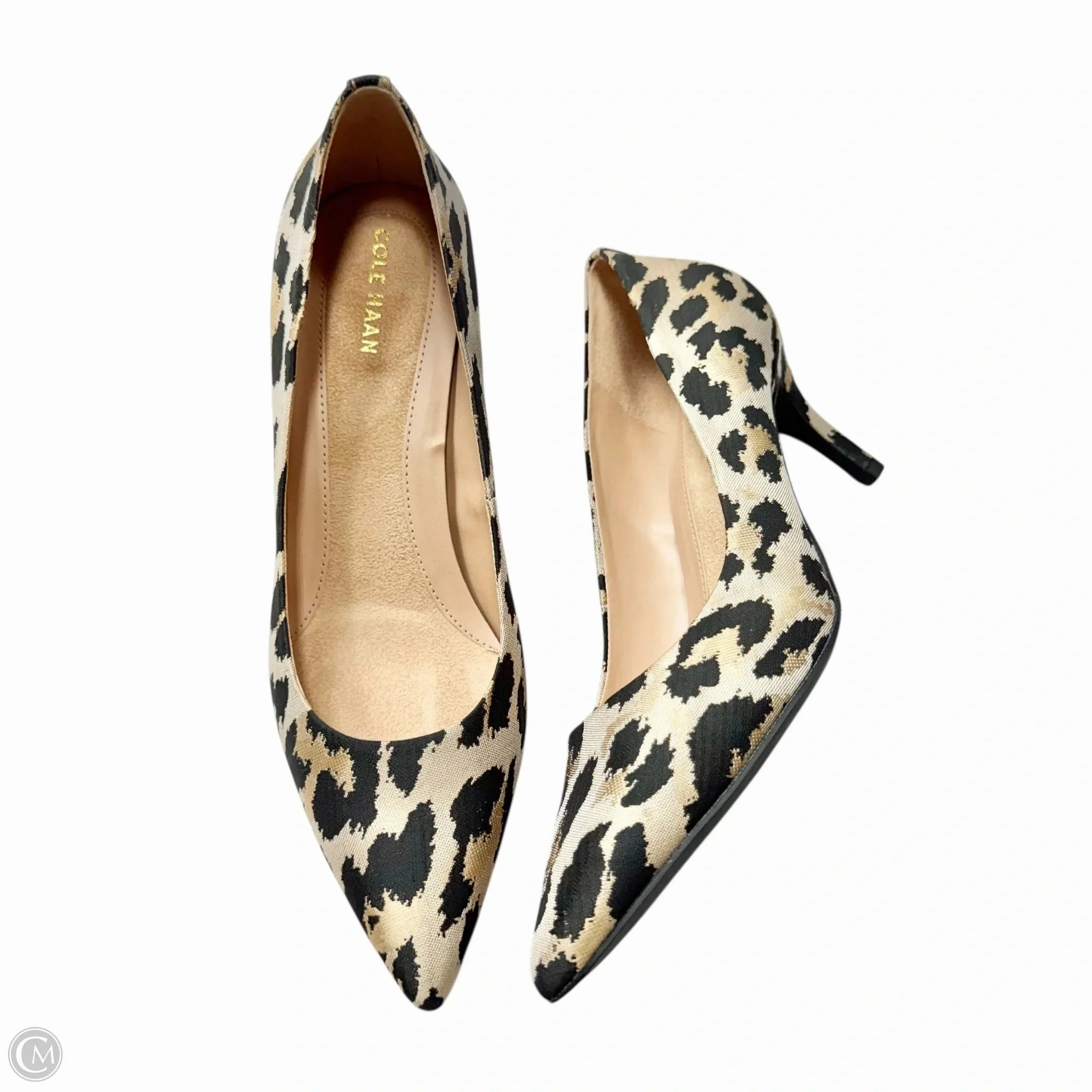History Of High Heels Shoes Heels Kitten By Cole-haan In Leopard Print, Size: 7