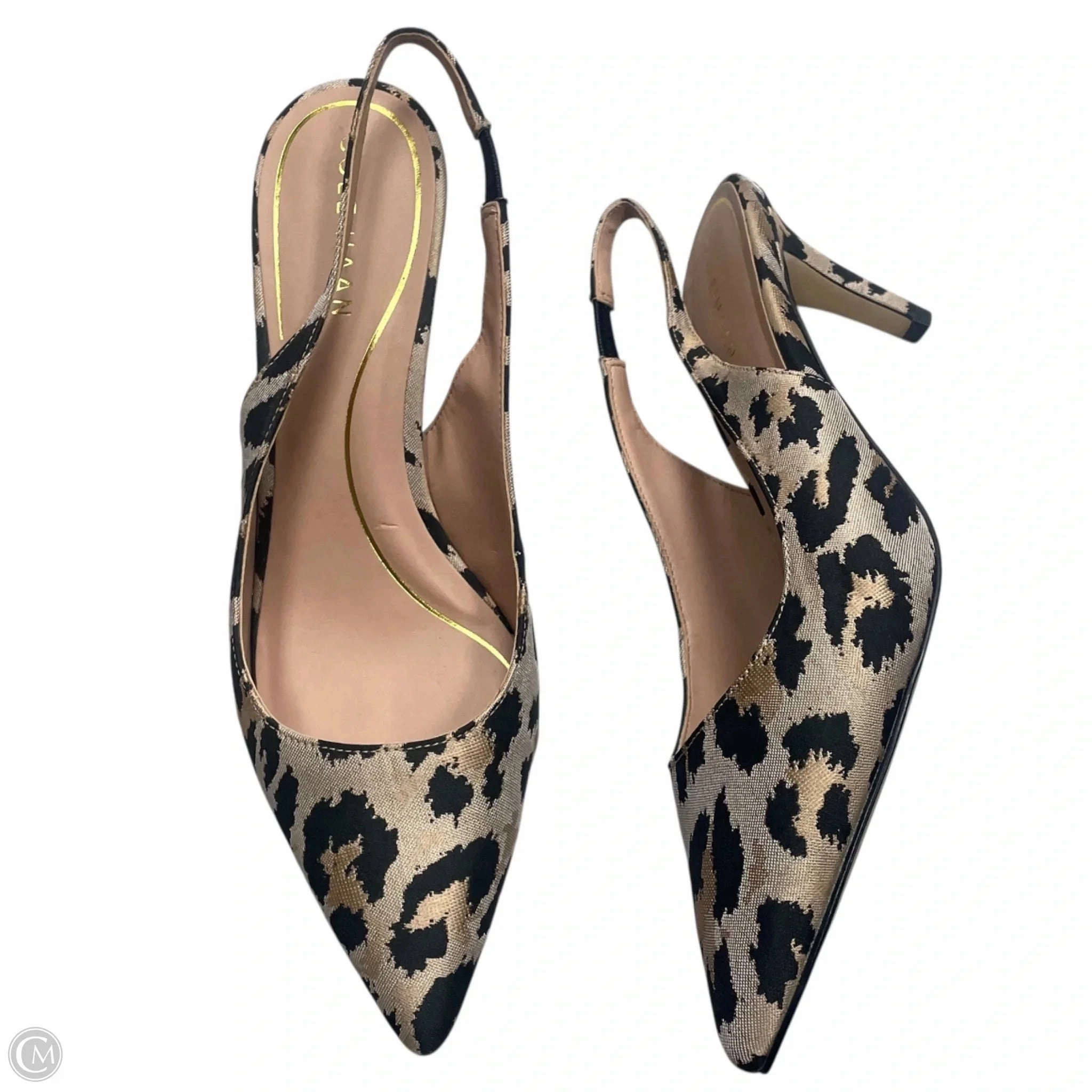 Calf Boots High Heel Shoes Heels Kitten By Cole-haan In Leopard Print, Size: 8