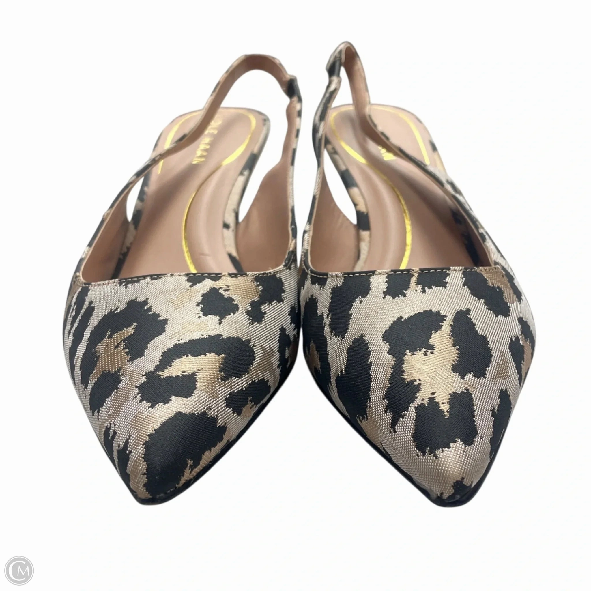 Shoes Heels Kitten By Cole-haan In Leopard Print, Size: 8 High Heels Round Toe