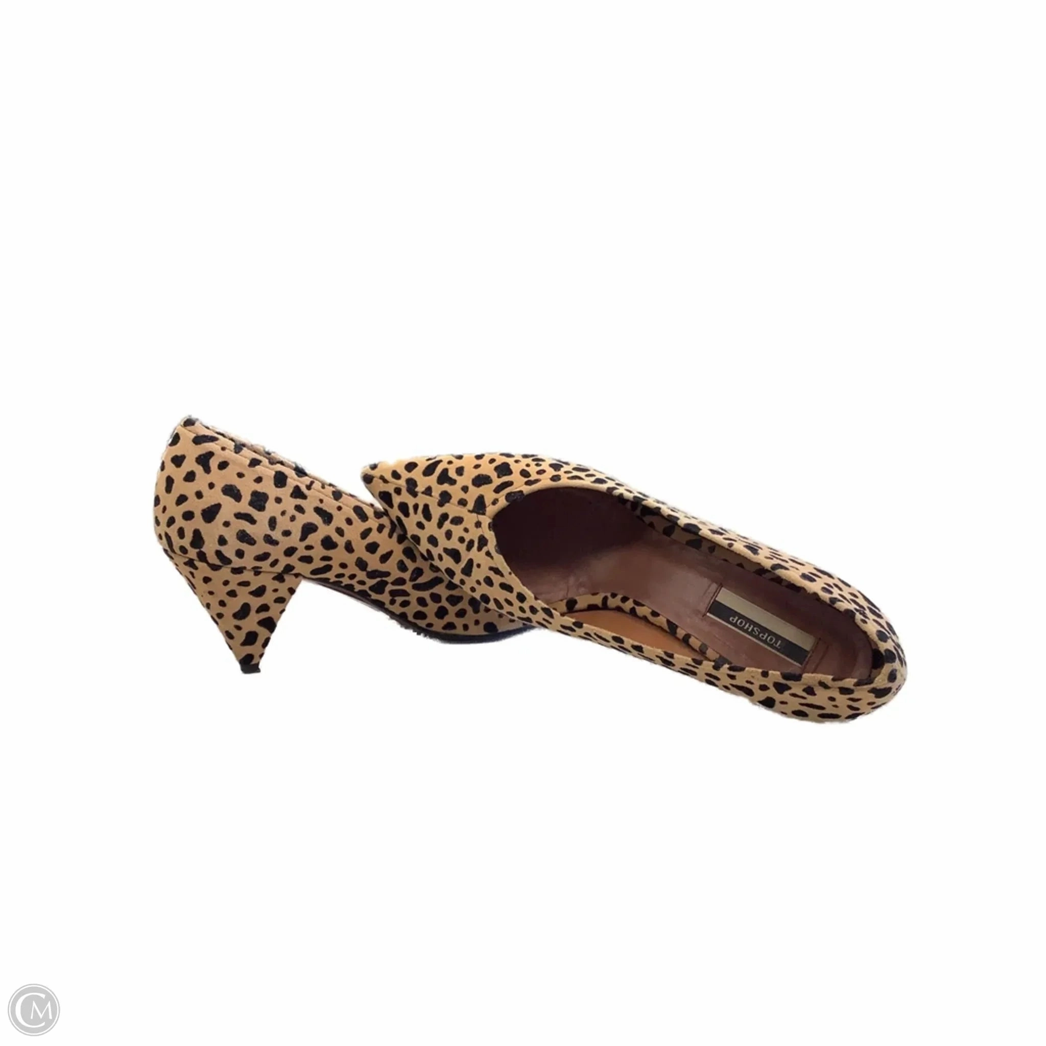 High Heels Size Cheap Shoes Heels Kitten By Top Shop In Animal Print, Size: 6.5