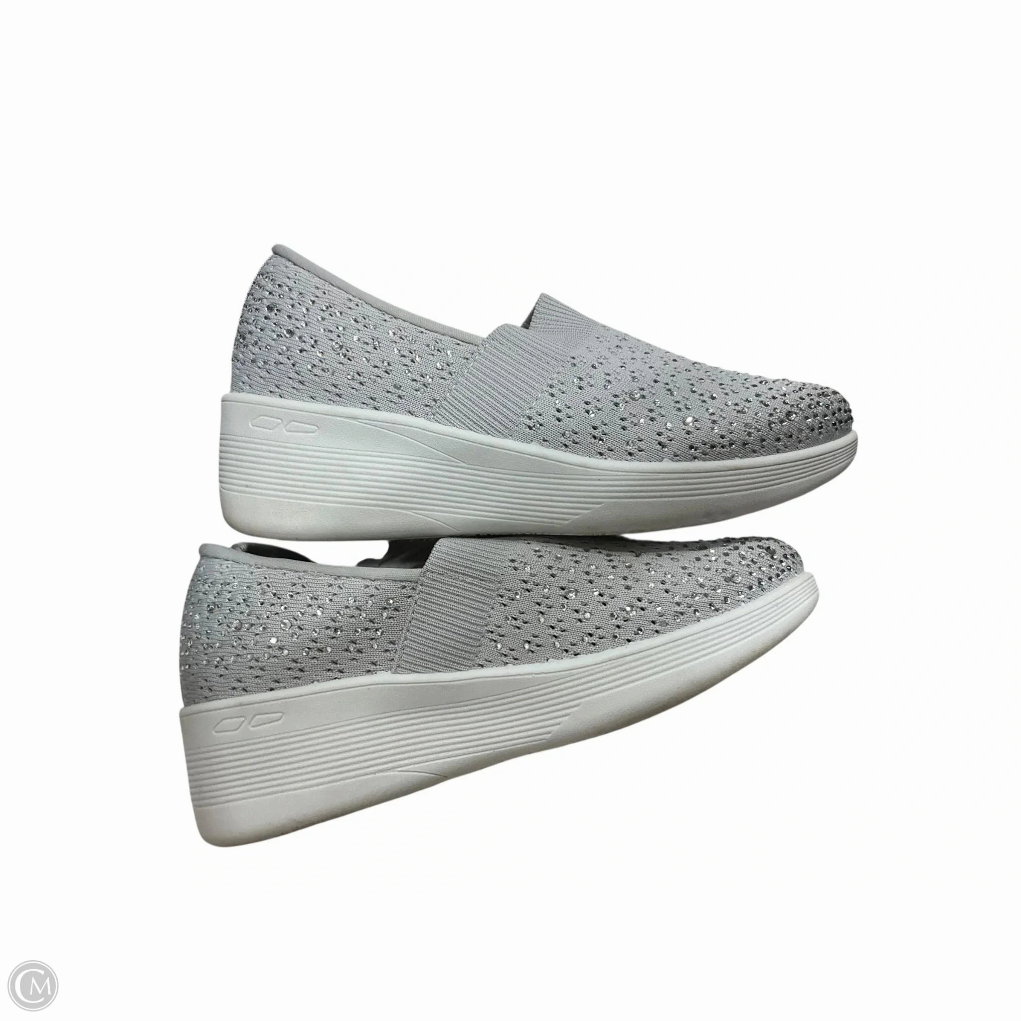 Shoes Heels Platform By Clothes Mentor In Silver, Size: 8 High Heels On My Grippies