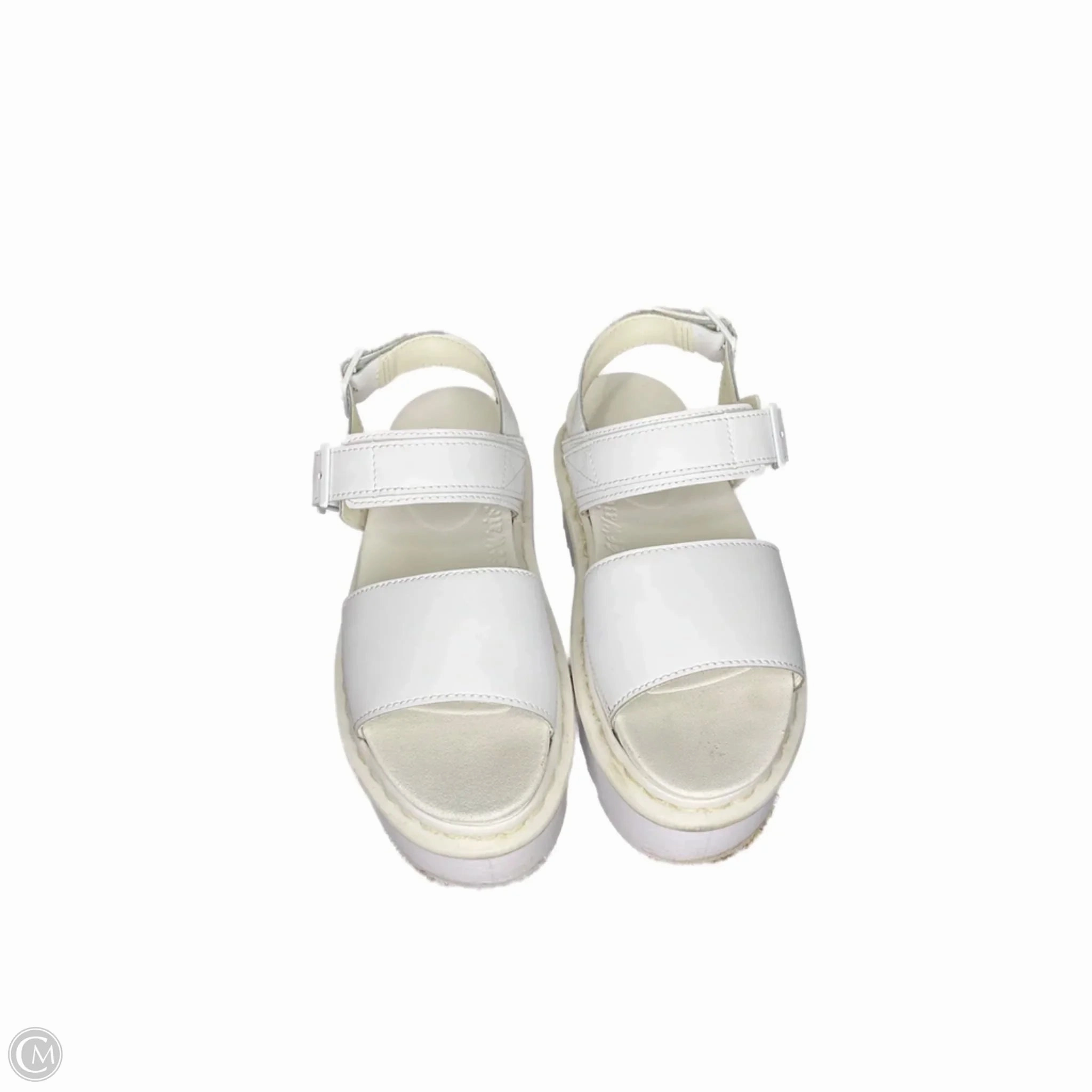 Shoes Heels Platform By Dr Martens In White, Size: 8 Closed Toe High Heel Mules