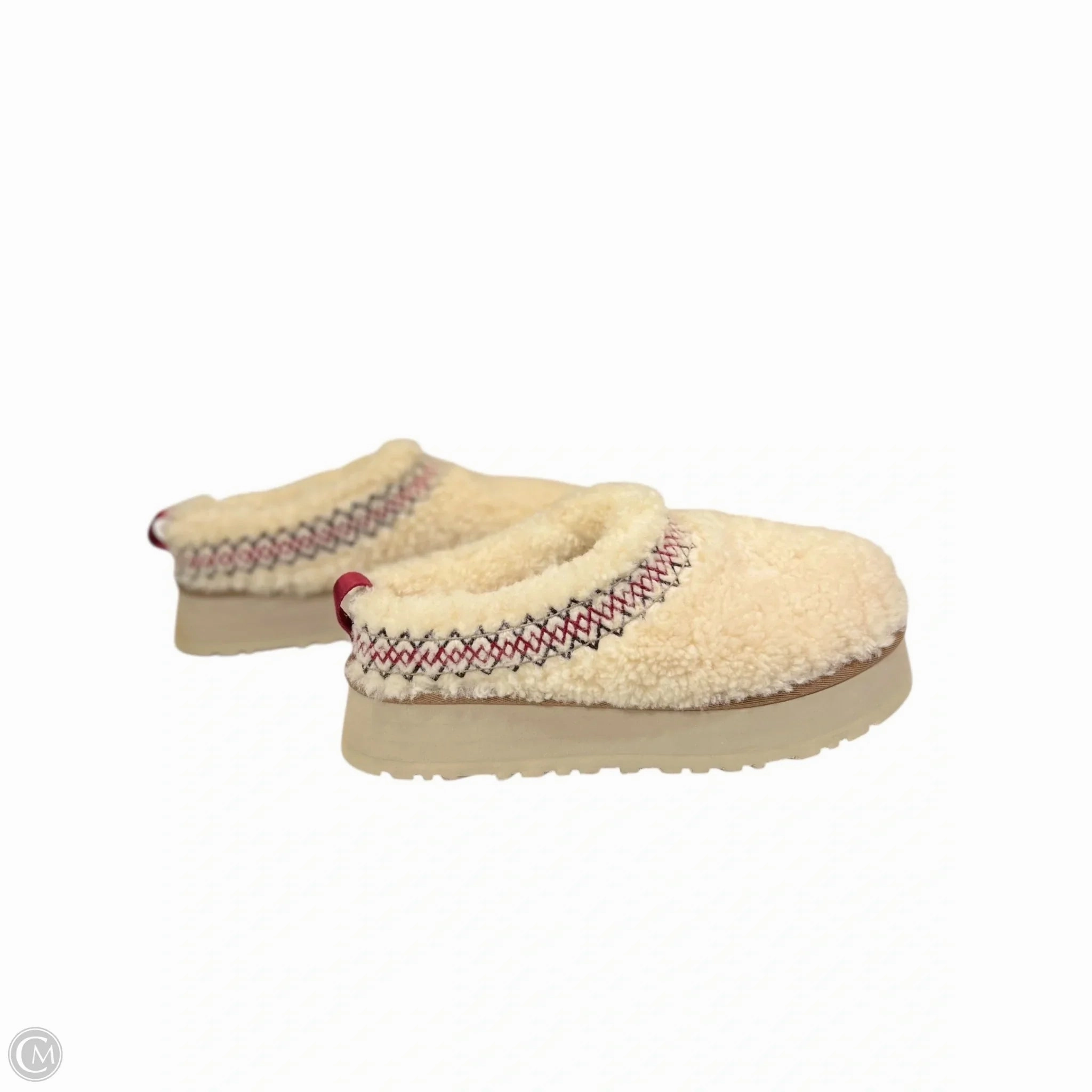 Wide Heels Shoes Heels Platform By Ugg In Cream & Red, Size: 10