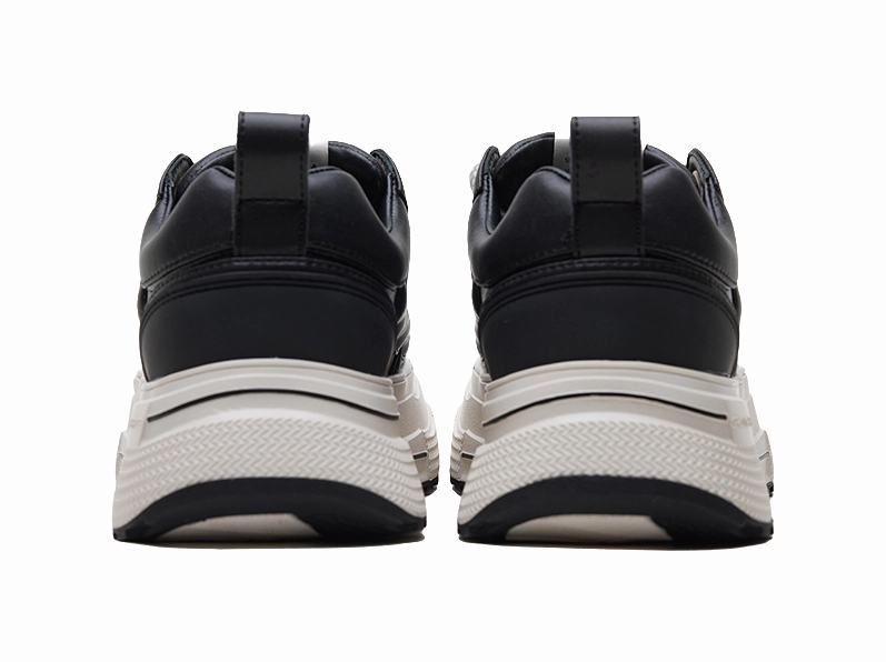 SHOOT BRAND Reprise Black Plum Slip Resistant Height Increasing Low Top Skateboard Shoes Unisex Black Casual Cowboy Shoes