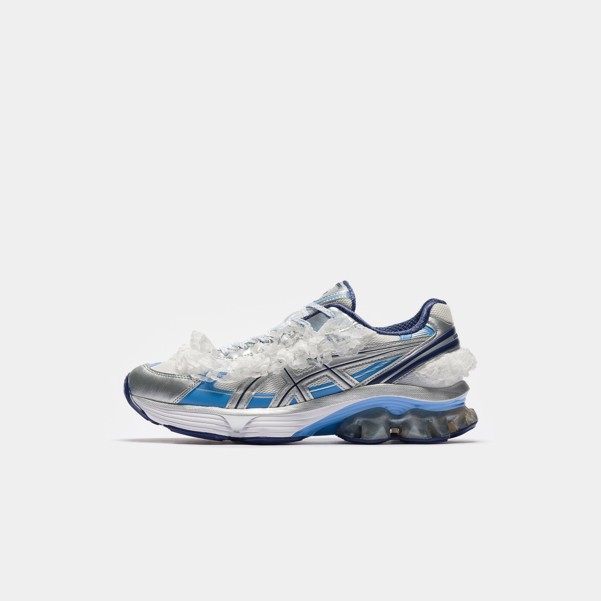 Shushu/Tong Gel-Kinetic Fluent Sneaker in White/Dive Blue Asics Personalized Shoes