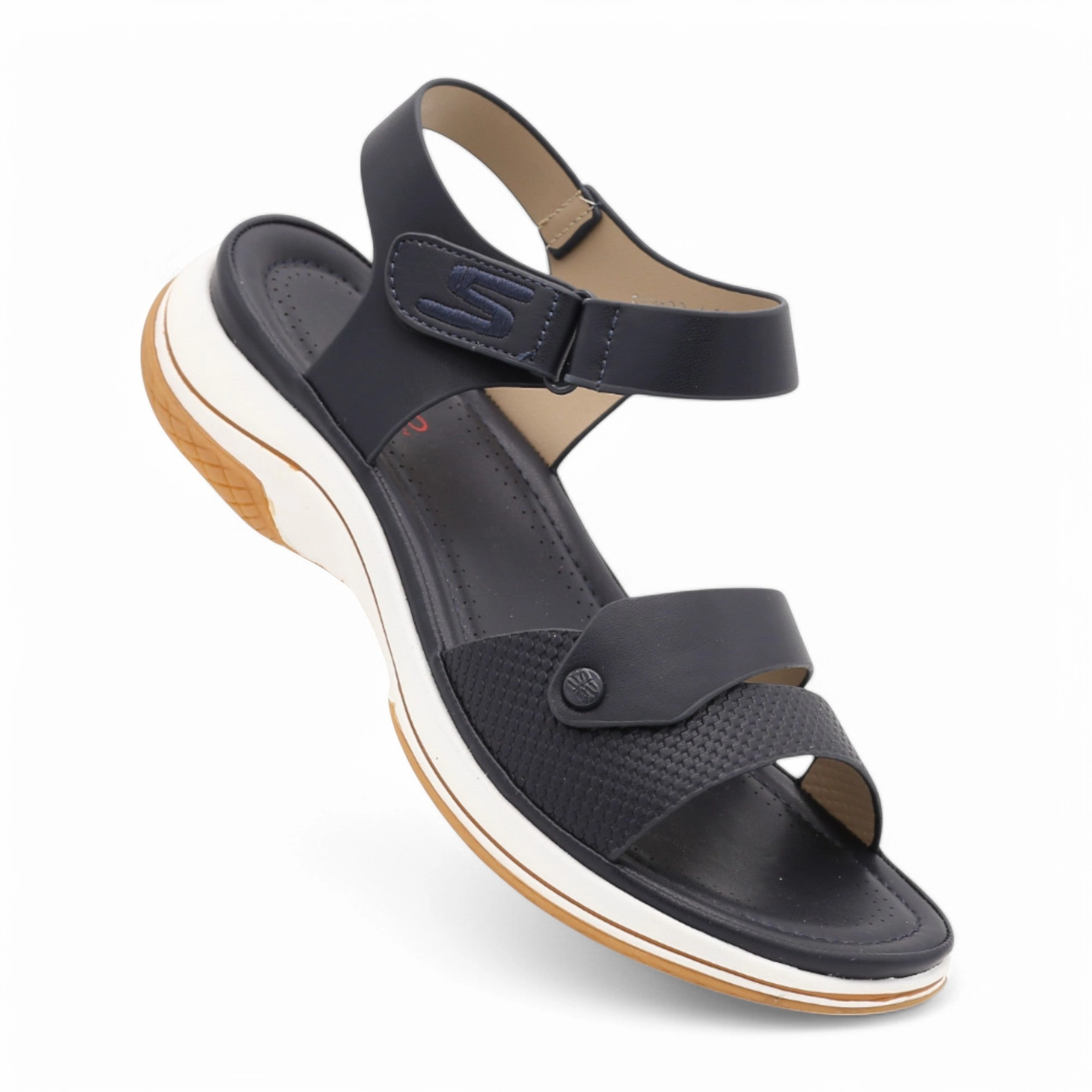 Sk11224 comfy sandal-R23-1 Ankle Strap Sandals Low Heel