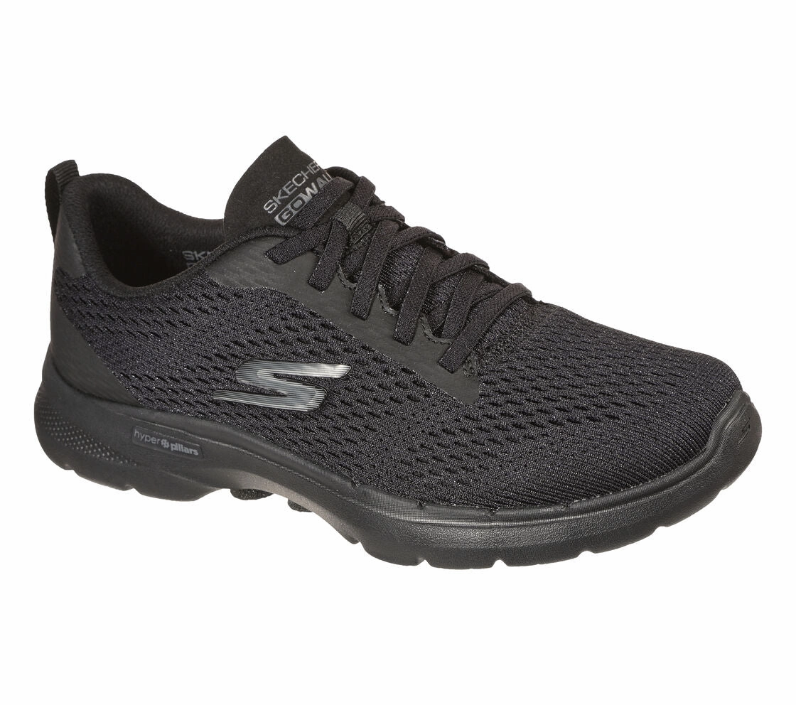 Stylish Walking Shoe SKECHERS GO WALK 6 - BOLD VISION - 124512 - BBK