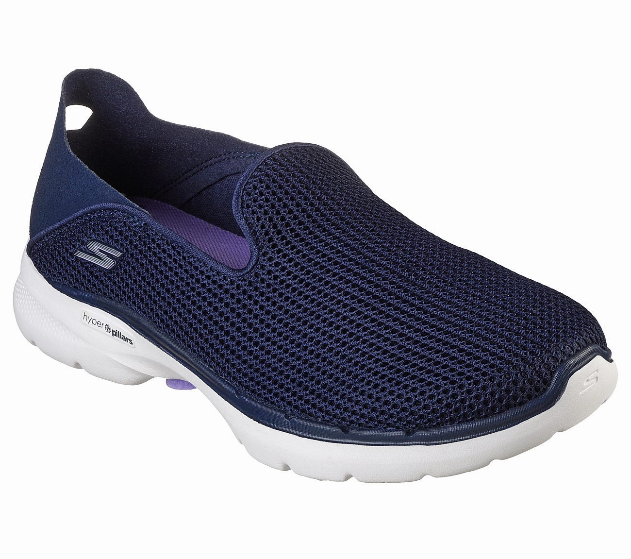 SKECHERS GO WALK 6 - VIVID MOTION - 124553 - NVLV Comfy Walking Shoes For Travel