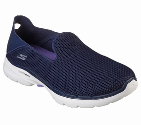 Best Walking Shoes Wide Feet SKECHERS GO WALK 6 - VIVID MOTION - 124553 - NVLV