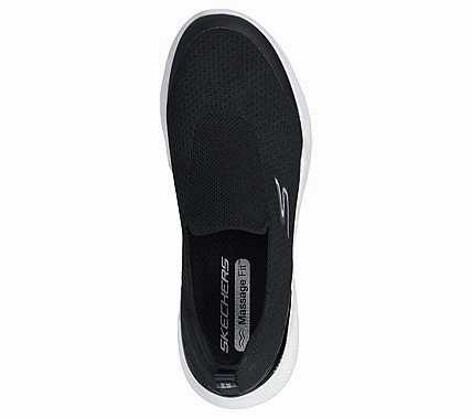 SKECHERS GO WALK MASSAGE FIT - TIDAL - 124906 - BKW Walking Wedge Shoe Under $ Walking