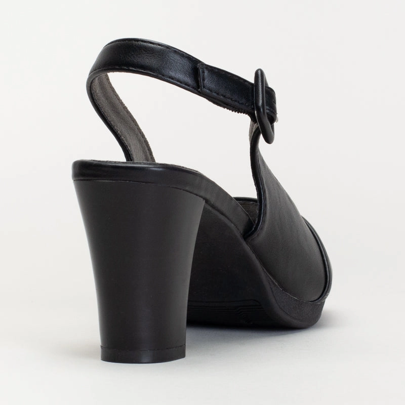 Sling Back Peep Toe _ 166407 High Heel Tennis