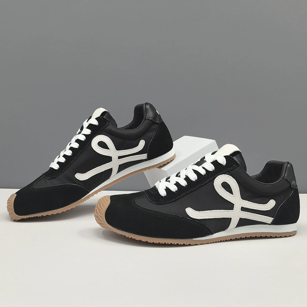 Men Stylish Patchwork Canvas Suede Flat Casual Sneakers Flat Shoes For Bunions