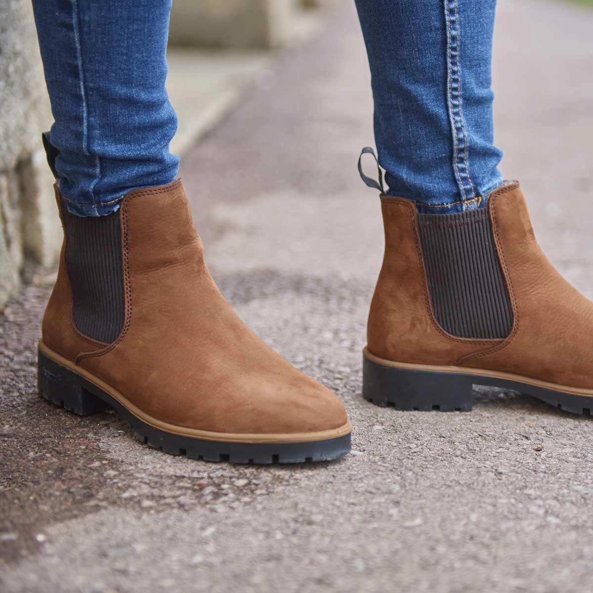 Size 12 Combat Boots DUBARRY Kilcommon Women's Chelsea Boots - Walnut