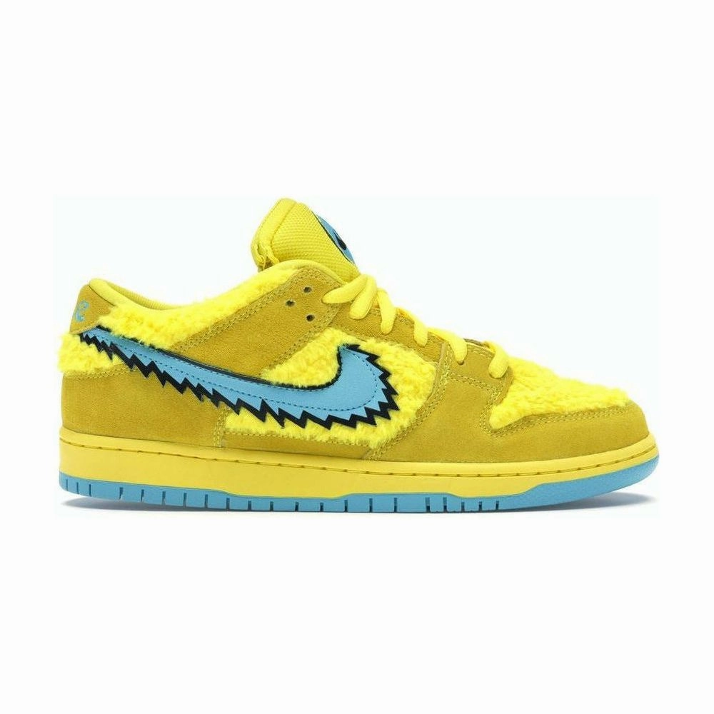 Nike SB Dunk Low Grateful Dead Bears Opti Yellow Nike Adults Streetgato Indoor Soccer Shoes