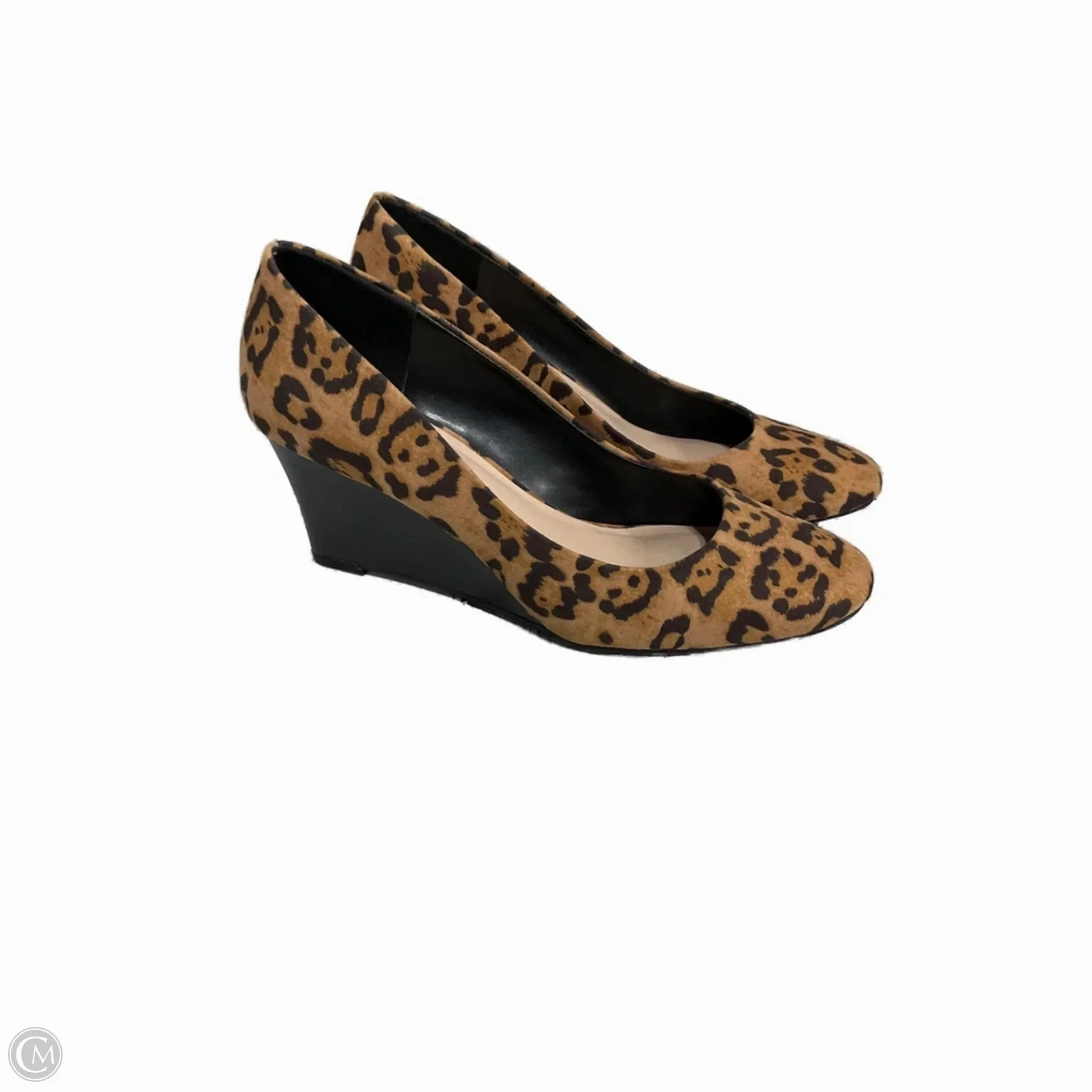 Knee High Block Heel Boots Shoes Heels Platform By Kelly And Katie In Animal Print, Size: 7