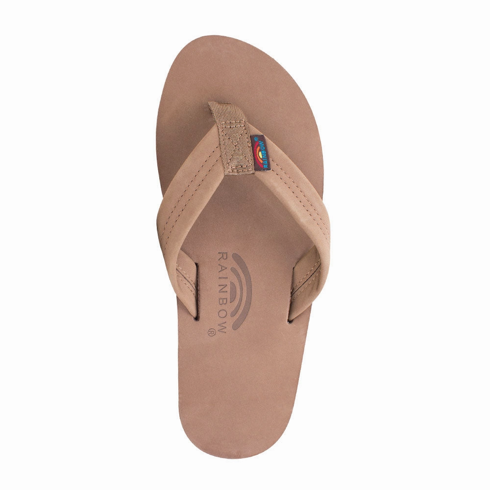 Brash Sandals Rainbow Single Layer Arch Support Leather with 1" Strap