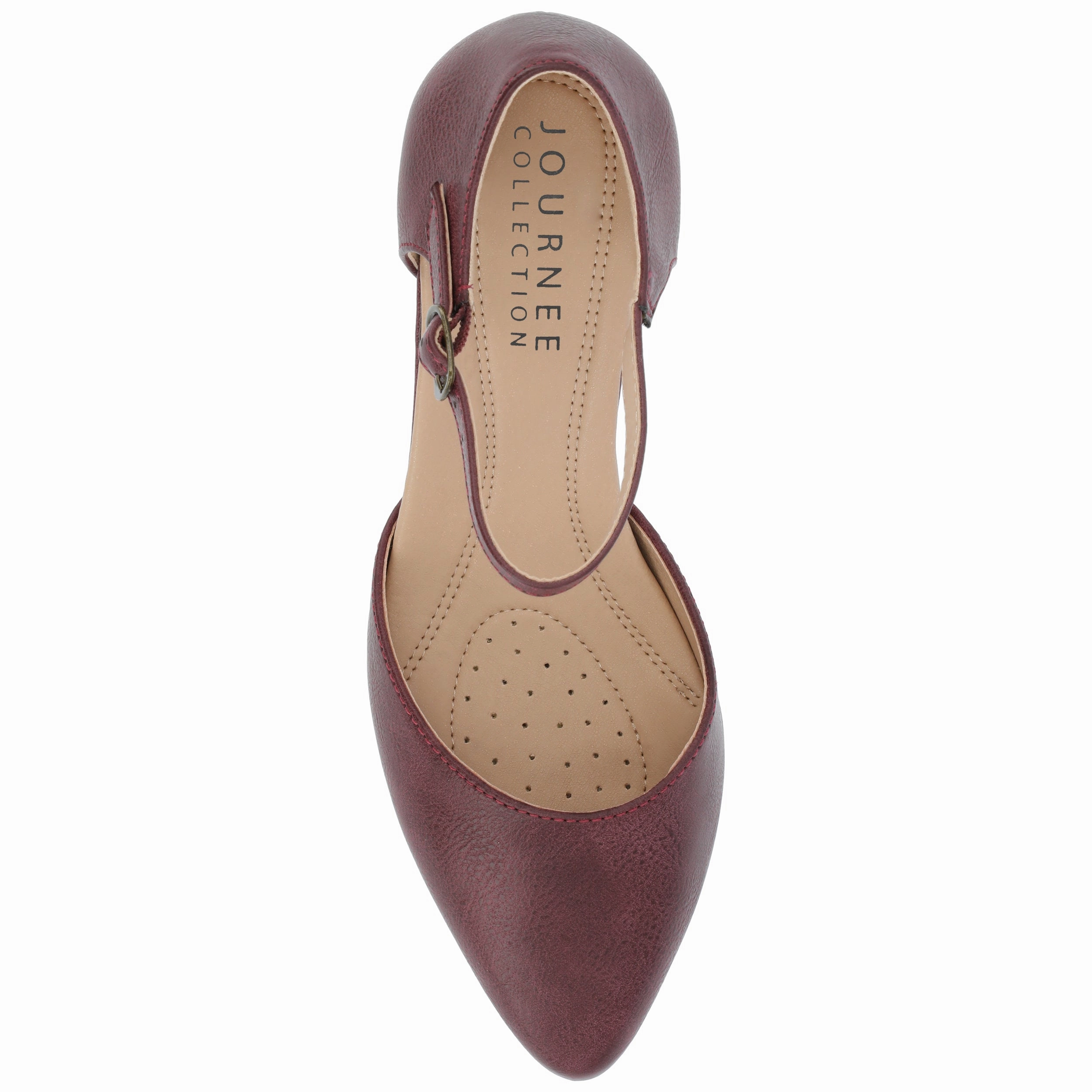 Journee Womens Bettie Almond Toe Mid Heel Pumps