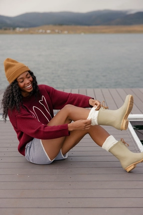 Alpine Knee High Socks Cocktail Dress Knee High Boots