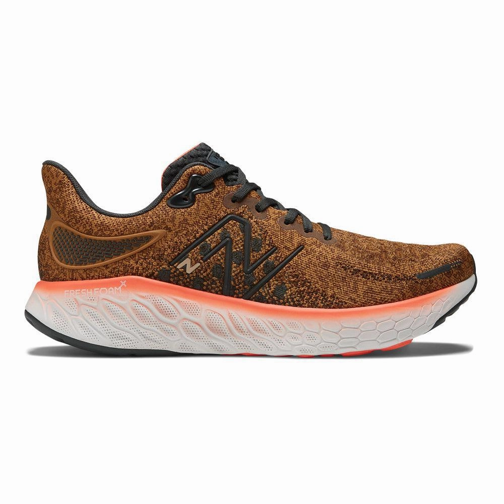Light Pink New Balances Men's New Balance Fresh Foam X 1080v12, Workwear/Neon Dragonfly, 9 D Medium