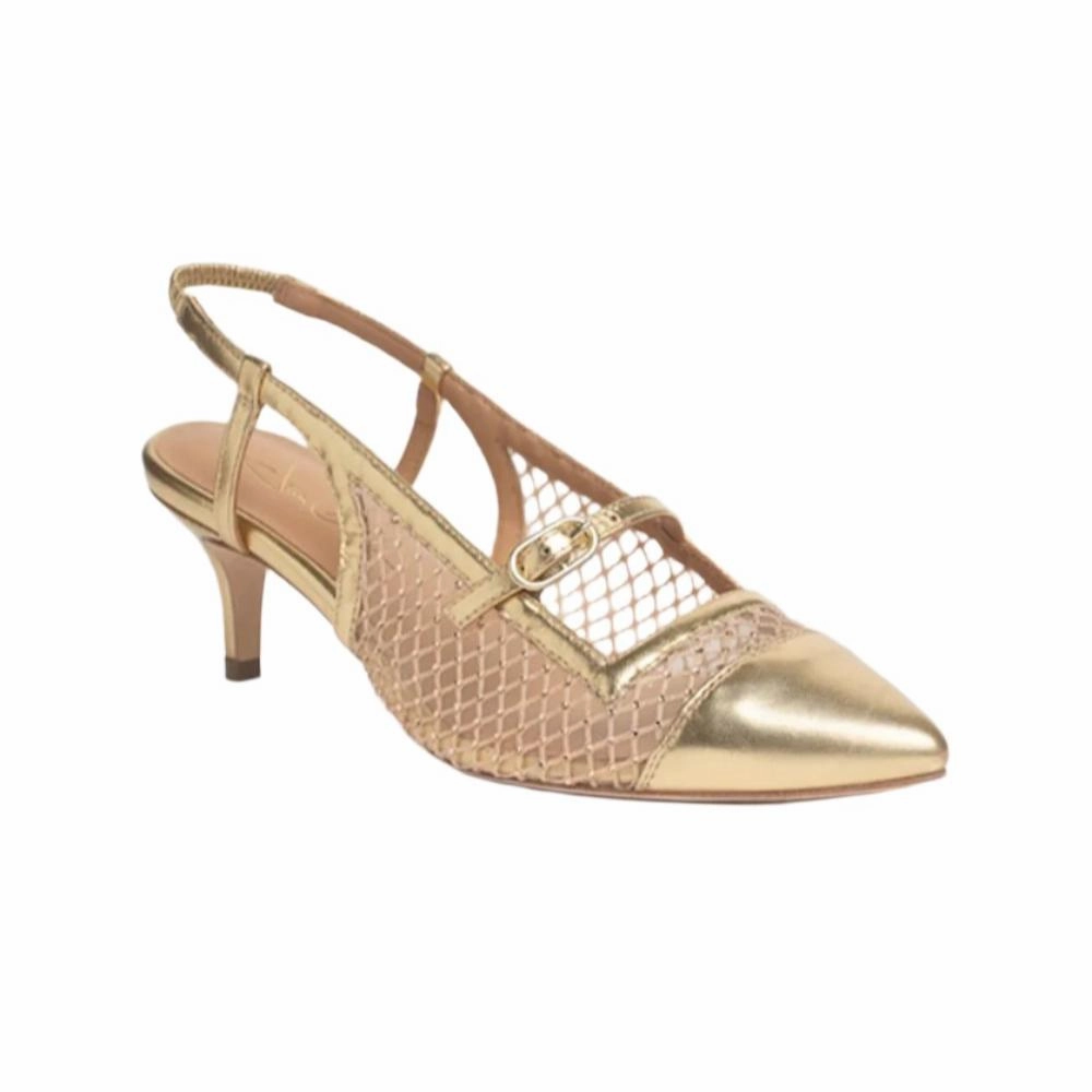 Strappy Stiletto High Heels Chloe Gold