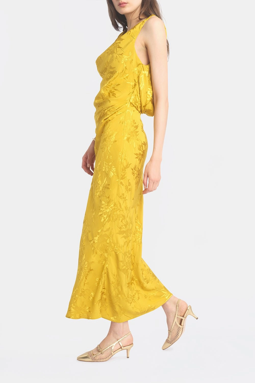 Chloe Gold High Heel Safety Shoes