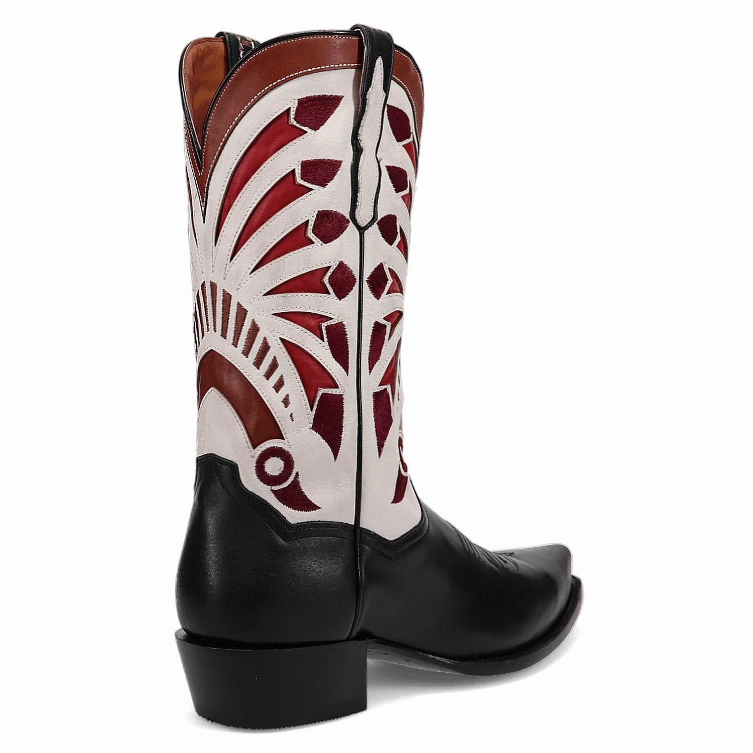 Dan Post Mens Ronan Black/Multi Leather 13in Cowboy Boots Western Dresses For Boots