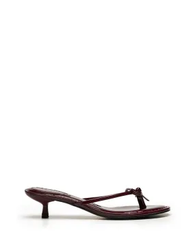 Somer Thong Heel Bordeaux Patent High Heels Names