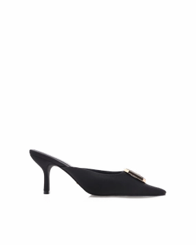 SPARROW - BLACK SATIN All About High Heels