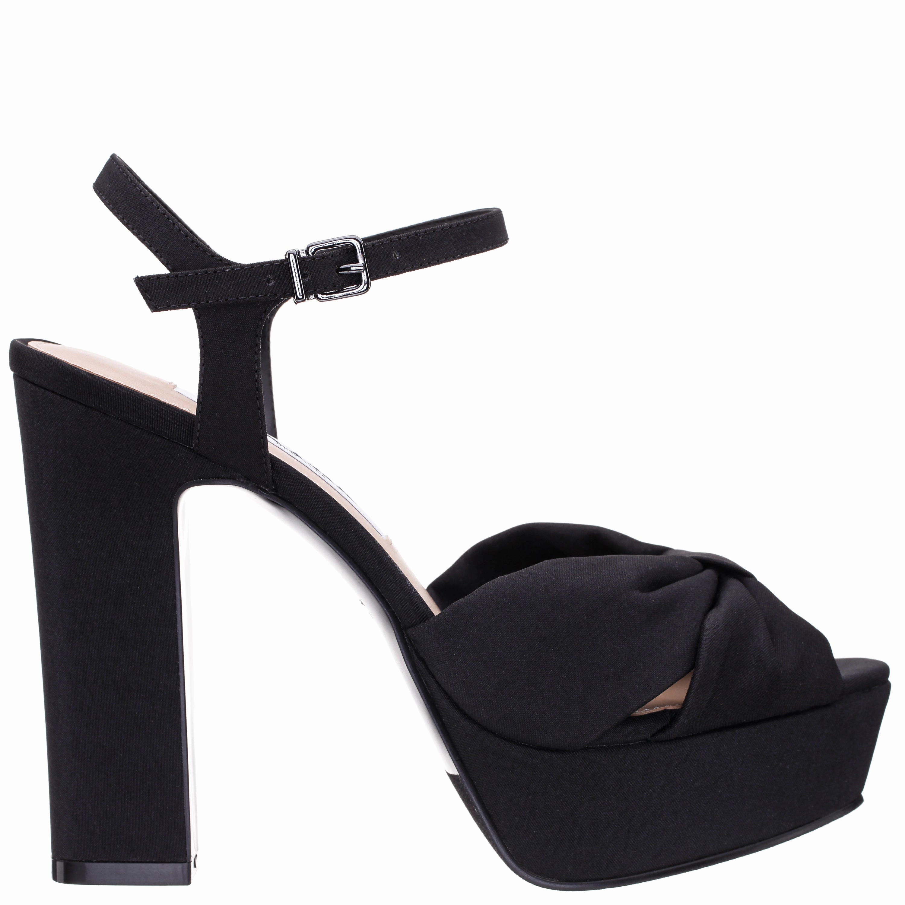 SKYLYNN-BLACK Wedge High Heel Boots