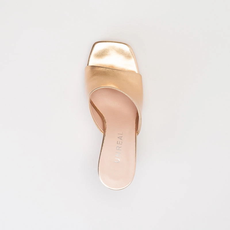 Lockable High Heel Shoes Spool Heel Platform Mule