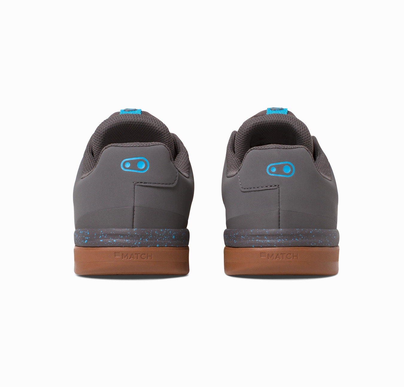 Stamp Lace Flat Shoes - Grey/Blue Splatter