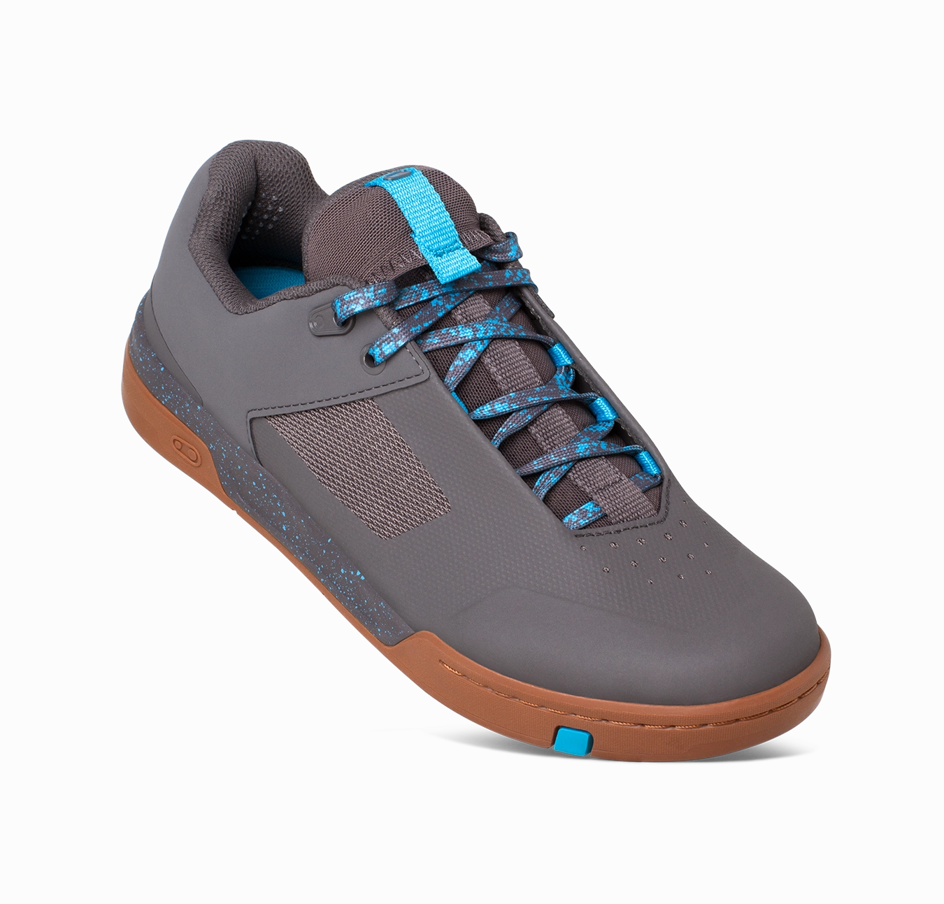 Stamp Lace Flat Shoes - Grey/Blue Splatter Trail Running Shoes Forefoot Strike