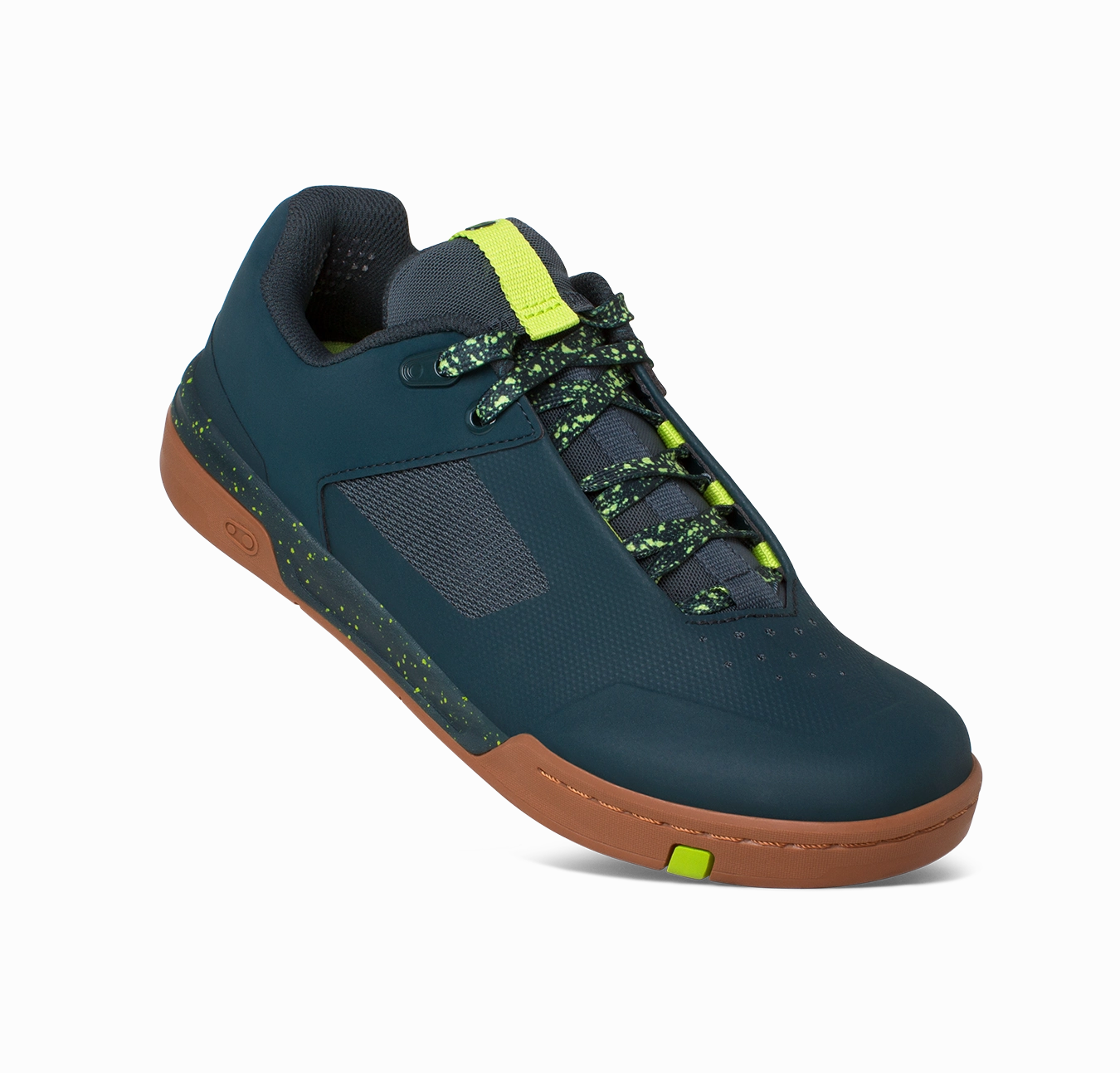 Stamp Lace Flat Shoes - Petrol/Lime Splatter Peregrine 10 St Trail-running Shoes